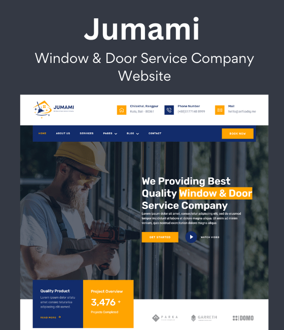 Jumami Window Door Service Website